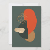 Red Green Modern Abstracte Business Holiday Party Kaart (Achterkant)