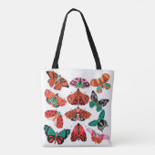 Red Green Moth en Butterfly Tote Bag (Achterkant)