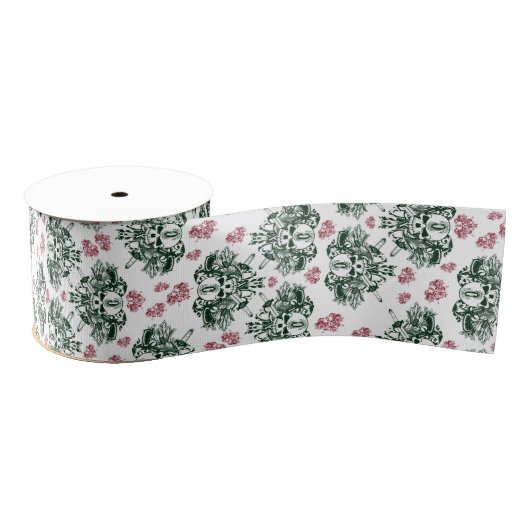 Red & Green O'Kane Ribbon Grosgrain Lint (Spoel)