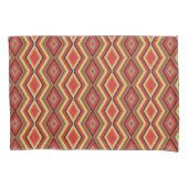 Red Green Oranje Yellow Black Tribal Art Pattern Kussensloop (Voorkant-Links)