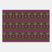 Red, Green, Paars en Gold Art Deco Inpakpapier Vel (Voorkant 3)