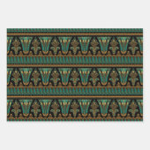 Red, Green, Paars en Gold Art Deco Inpakpapier Vel (Voorkant)