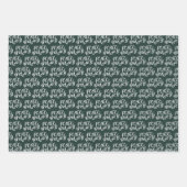 Red Green Peace and Joy Winter Holiday Wrapping Pa Inpakpapier Vel (Voorkant 2)