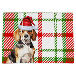 Red Green Plaid Beagle Hondenliefhebber Vakantie Groot Cadeauzakje