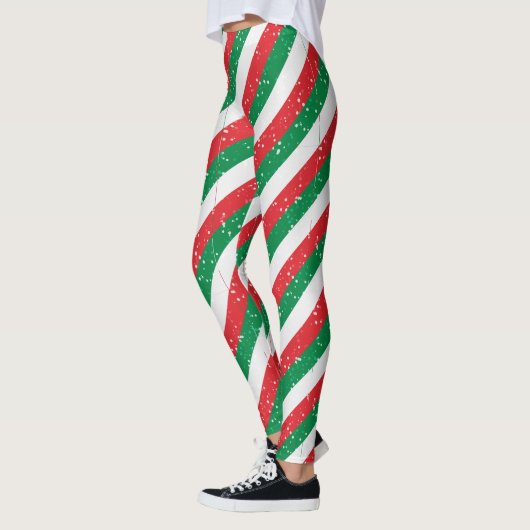 Red Green Plaid Christmas Leggings for Women (Links)