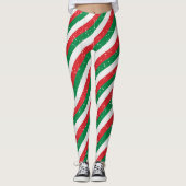 Red Green Plaid Christmas Leggings for Women (Voorkant)