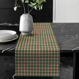 Red Green Plaid Table Runner voor de Feestdagen Lange Tafelloper