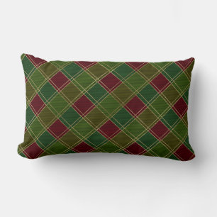 Red Green Pset Tartan Kussen