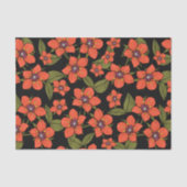 Red green purple Scarlet Pimpernel watercolor Tissuepapier (Voorkant)