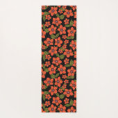 Red green purple Scarlet Pimpernel watercolor Yogamat (Achterkant)