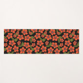 Red green purple Scarlet Pimpernel watercolor Yogamat (Voorkant (horizontaal))