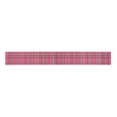 Red Green Retro Christmas Plaid Festive Classic Grosgrain Lint (Voorkant)