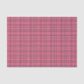 Red Green Retro Christmas Plaid Festive Classic Tissuepapier (Voorkant)
