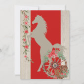 Red Green Rustic Boho Western Charra Quinceanera I Kaart (Achterkant)