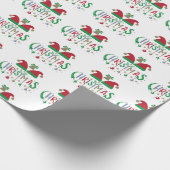 Red Green Santa Hat Kerstmis Cadeaupapier (Hoek)