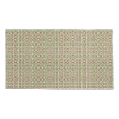 Red Green Scandi Geïnspireerd Print Pillow Hoesje Kussensloop (Achterkant-Links)