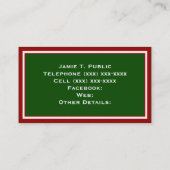 Red Green Stripe, Green & Gold Ribbon, Gold Label (Achterkant)