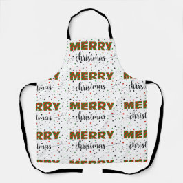 Red Green Striped Merry Kerststerren Schort