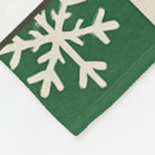 Red Green Stripes Waterverf Vakantie Fleece Deken (Hoek)