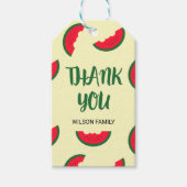 Red Green Sweet Watermelon Bedankt Cadeaulabel (Voorkant)