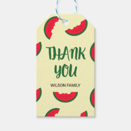 Red Green Sweet Watermelon Bedankt Cadeaulabel