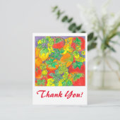 Red Green Tomatoes Waterverf Bedankt Briefkaart (Staand voorkant)