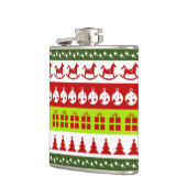 Red Green Ugly met kerstavaar Festive Clipart Heupfles (Links)