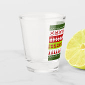 Red Green Ugly met kerstavaar Festive Clipart Shot Glas (Links)