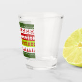 Red Green Ugly met kerstavaar Festive Clipart Shot Glas (Rechts)