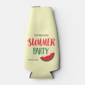 Red Green Watermelon Summer Party Bottle Cooler (Voorkant)