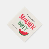 Red Green Watermelon Summer Party Servetten (Hoek)