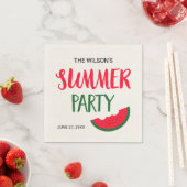 Red Green Watermelon Summer Party Servetten (Insitu)