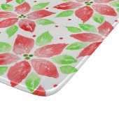 Red Green Waterverf Poinsettia Patroon Snijplank (Hoek)