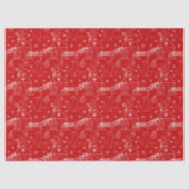 Red green & white Christmas winter cats Tissuepapier (Voorkant)