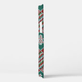 Red Green White Faux Knit-kerstpatroon Case-Mate iPhone Case (Achterkant / Rechts)