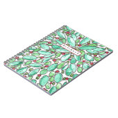 Red Green White Fun en  botanisch Notitieboek (Linkerzijde)