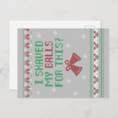 Red Green White | Ik heb m'n ballen hier voor gesc Briefkaart (Voorkant / Achterkant)