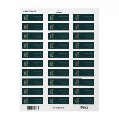 Red Green White Merry kerstavond Adres Etiket (Full Sheet)
