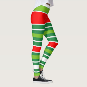 Red Green White of (uw kleur) Leggings