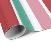 Red Green & White Snowflake Lane Wrapping Paper Cadeaupapier (Rol Hoek)