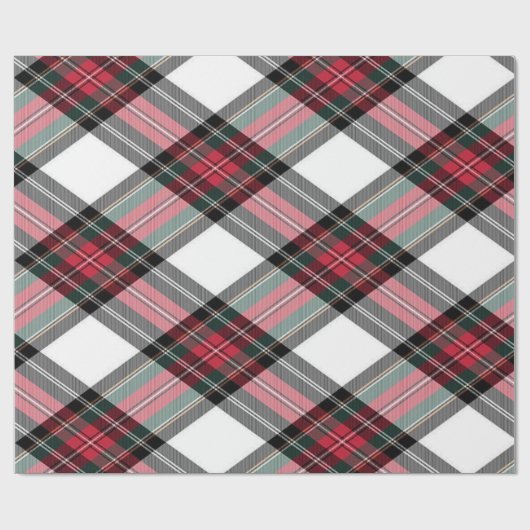 Red Green White Steward met kerstmis Cadeaupapier (Vlak)