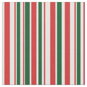 Red Green White Striped Stof (Close Up)