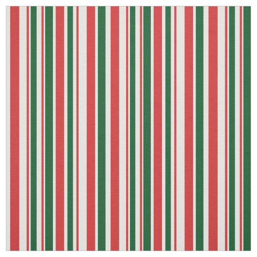 Red Green White Striped Stof (Swatch)