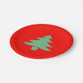 Red Green Xmas kerstboom 4Helen Papieren Bordje (Gekanteld)