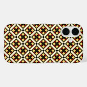 Red Green Yellow Barcelona Checker Art Case-Mate iPhone Case (Achterkant (horizontaal))