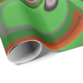 ~ Red Green Yellow Fractal ~ Kerstmis Wrapping Cadeaupapier (Rol Hoek)