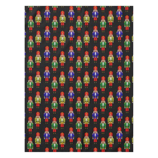 Red Green Yellow Nutcracker Tiled Pattern Tafelkleed (Voorkant)