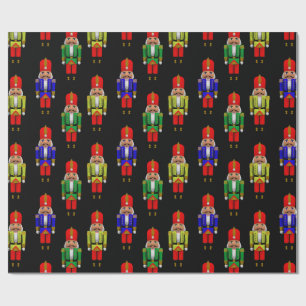 Red Green Yellow Nutkraker Cadeaupapier
