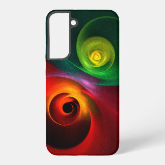 Red Green Yin Yang Modern Abstract Art Pattern #20 Samsung Galaxy Hoesje