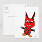 Red gremlin briefkaart (Voorkant / Achterkant)